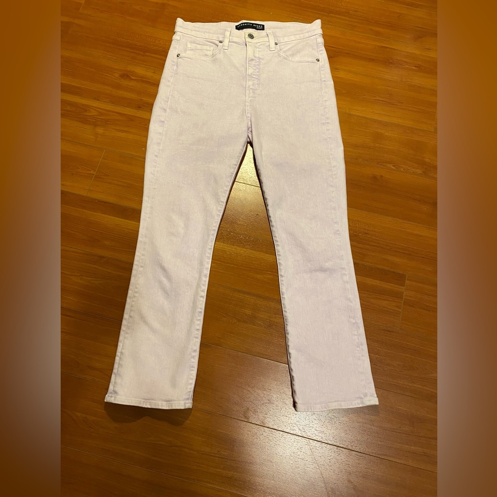Veronica Beard Carly Kick high rise jean - lavender - size 30